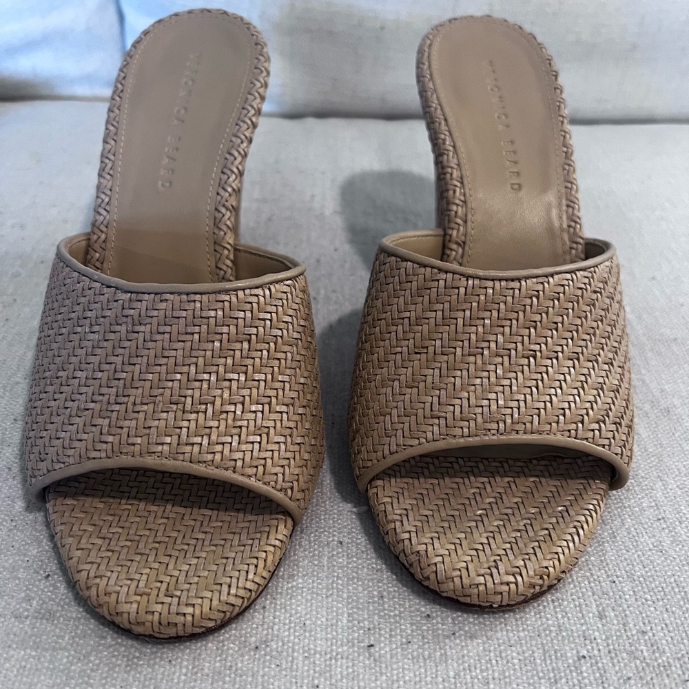 Veronica Beard Dali woven platform wedge sandal
